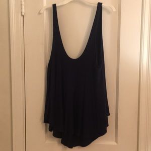 Violet tank with low back